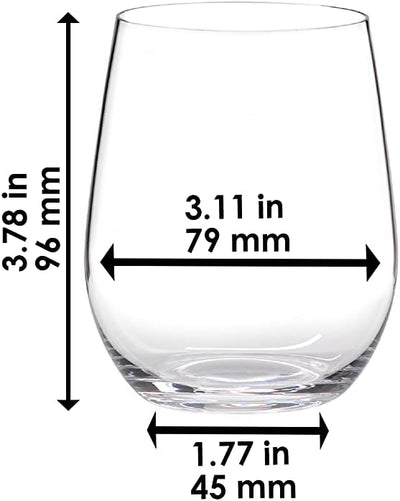 RIEDEL O Wine Tumbler Viognier/Chardonnay, 4 Stück, transparent, 333 ml 4 Stück (1er Pack) Viognier/