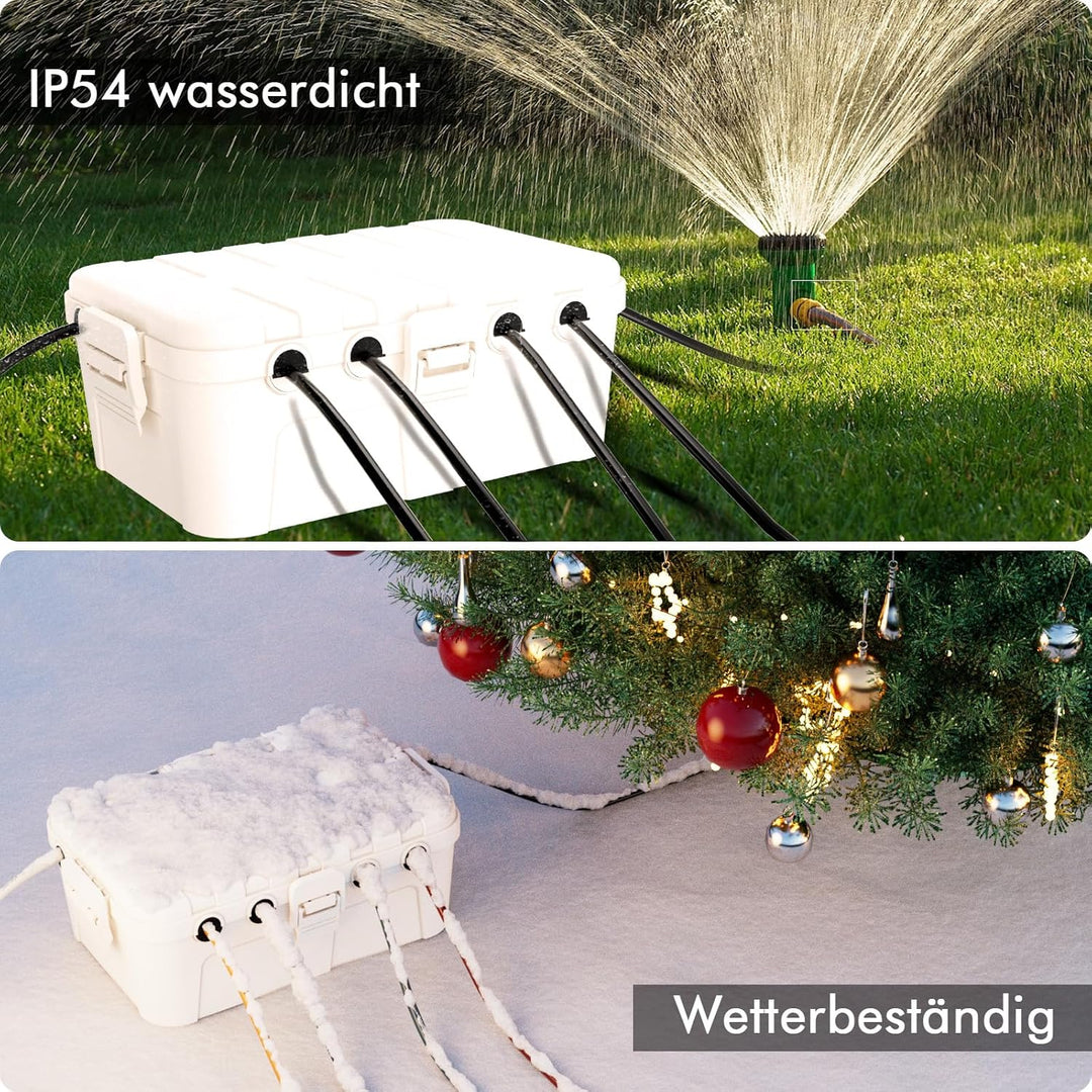 RESTMO extra grosse kabelbox (32 x 22 x 13 cm), IP54 wasserdicht, Outdoor kabel safe box, wetterfest