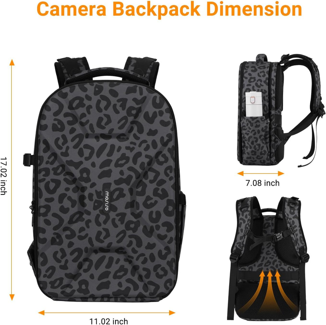 MOSISO Kamerarucksack, DSLR-/SLR-/Spiegellose Kameratasche, mit Fach für 15-16 Zoll Laptops, Stativh