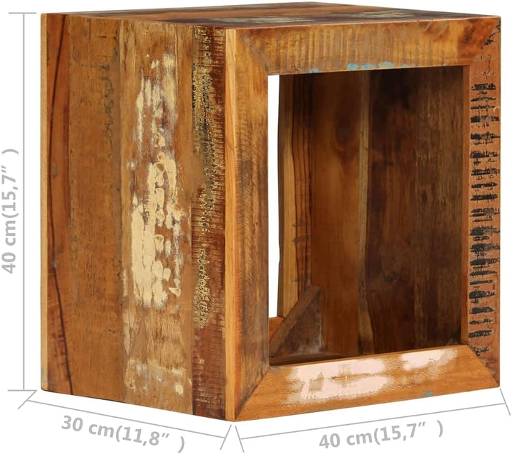 Hocker mit Ablagefach für Wohnzimmer, Eingangsbereich und Flur, Beistelltisch, Couchtisch, Telefonti