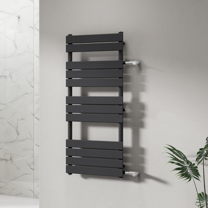 WITEN&NOCK Designheizkörper Badheizkörper 1200x 500 mm Anthrazit Handtuchheizung Handtuchtrockner Se