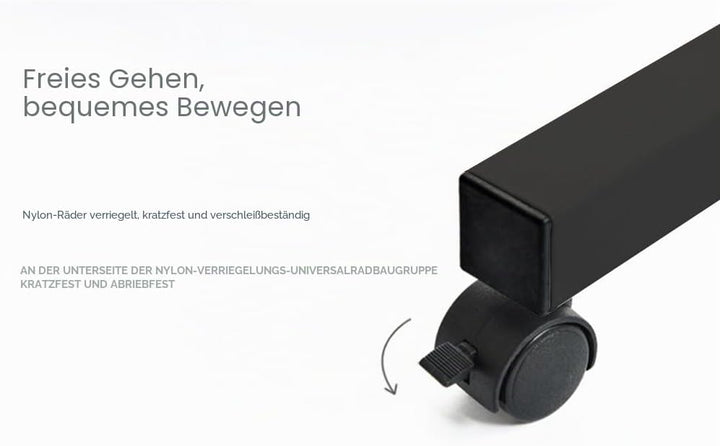 sogesfurniture Laptoptisch Laptopständer höhenverstellbar, mobiler Beistelltisch Pflegetisch für Bet