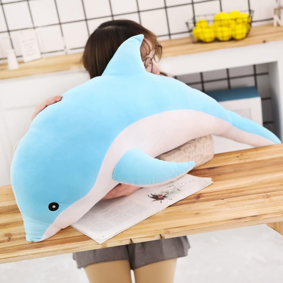 Delfin Plüschtiere Schöne Gefüllte Weiche Tier Umarmungskissen Delphin Puppen für Kinder(50cm/19.68i