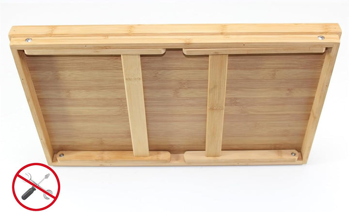 Frühstücks-Tablett klappbar Holz Serviertablett Betttablett Tablett Faltbare Beine im Bett
