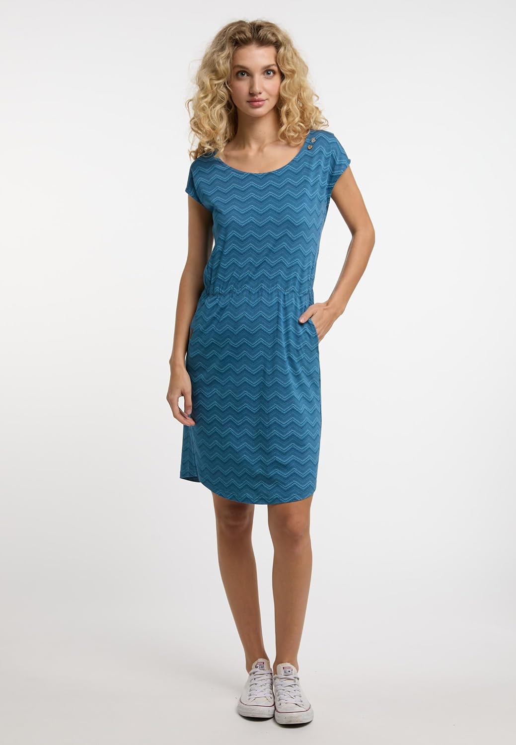 Ragwear LILITHE Damen Kleid M Indigo Blue, M Indigo Blue