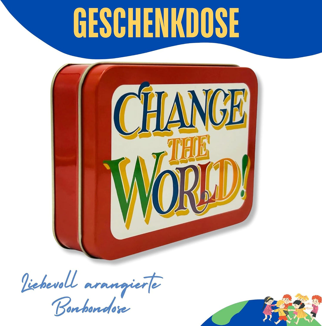 Geschenkdose Design Emma Bridgewater - Liebevoll gestaltete rechteckige Bonbondose - Motiv Change th