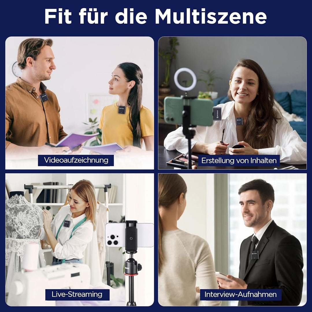 SevenOak Kabelloses Lavalier-Mikrofon