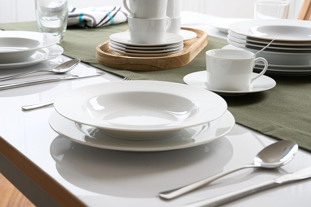 Retsch Arzberg Heike Weiss Suppenteller 23cm, Set 6-teilig/Porzellan/uni weiss, rund