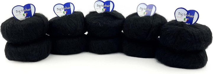 Tricot Café – Big Mohair – ideal für Babys, gemischte Wolle, Schwarz 17, Schwarz 17