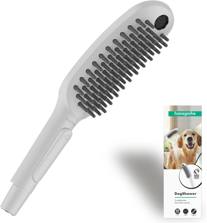 hansgrohe Hundedusche DogShower, Brause wassersparend mit 3 Strahlarten zur Fellpflege von Hunden un
