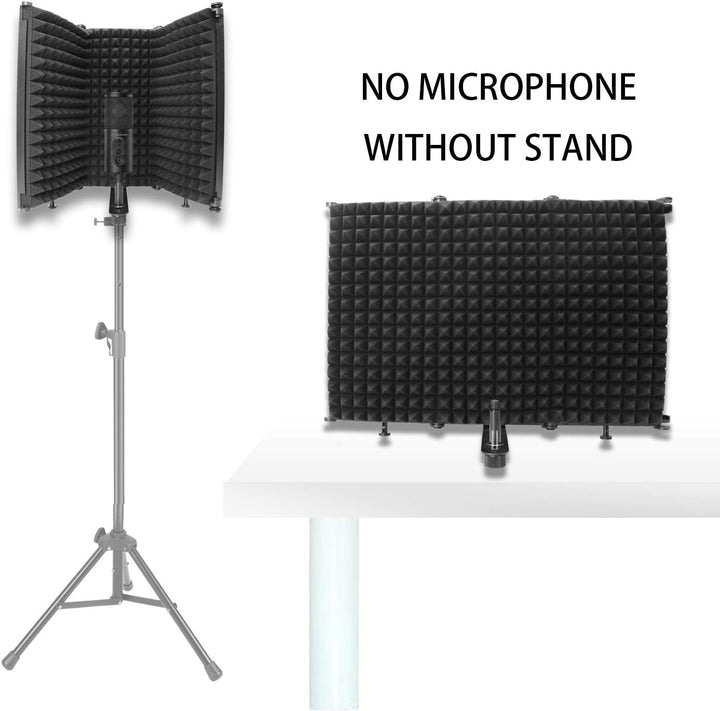 YOUSHARES Isolation Schallschutz für Mikrofon, Mikrofon Geräuschisolierung mit Absorbierendem Schaum