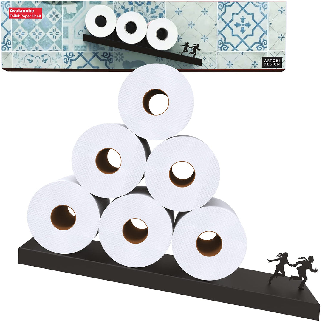 Schwebender Regal Toilettenpapierhalter – Toiletenpapierrollenhalter Wandhalterung für Papierrollen
