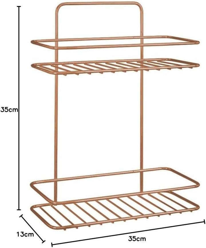 METALTEX ESTANTE 2 Alturas Reflex Copper Regal mit 2 Ebenen Kupfer, Regal mit 2 Ebenen Kupfer