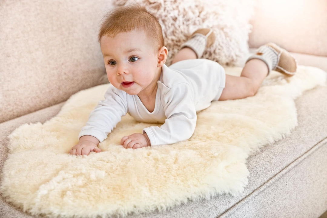 Baby-Lammfell geschoren 90-100cm 90-100 cm, 90-100 cm