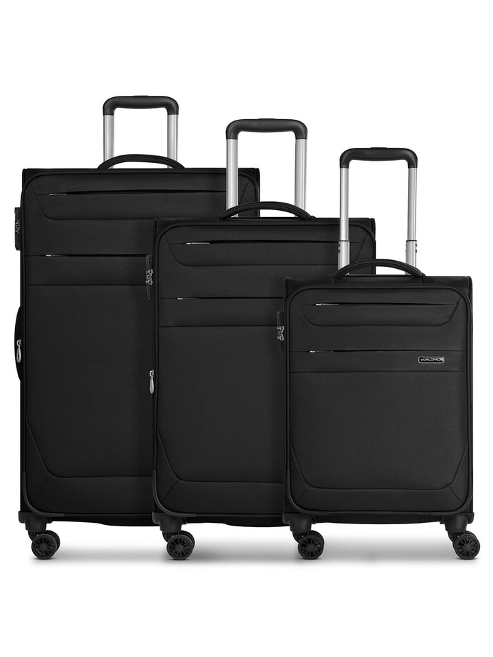 Worldpack Weichgepäck Koffer-Set 3-teilig | Reise-Trolleys aus hochwertigem, robustem Polyester Mate