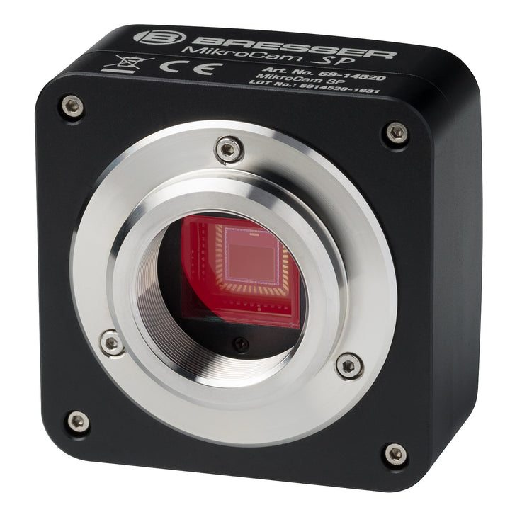 Bresser MikroCam Mikroskopkamera SP 5MP mit USB 2.0, 2592x1944 Px Auflösung, CMOS Sensor, robustem M