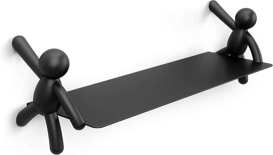Umbra Buddy schwebendes Wandregal Shelves & Magazine Racks, Steel, Black, Einheitsgrösse, Zeitgenöss