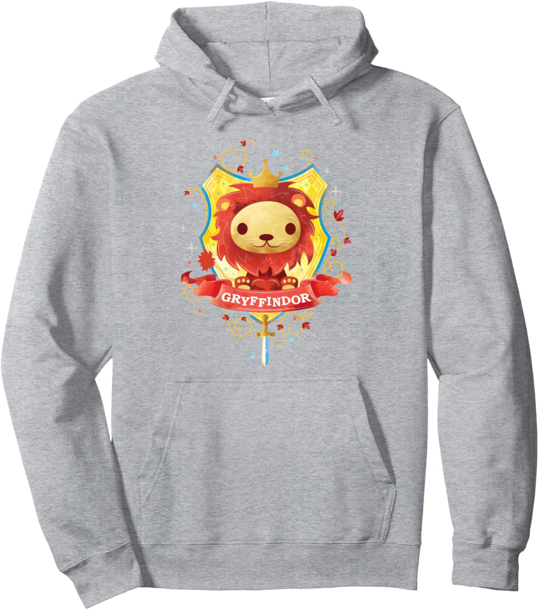 Harry Potter Watercolor Gryffindor Crest Pullover Hoodie