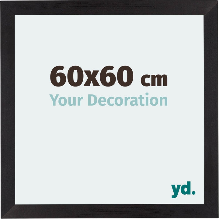 yd. Your Decoration - Bilderrahmen 60x60 cm - Bilderrahmen aus MDF mit Acrylglas - Antireflex - Ausg