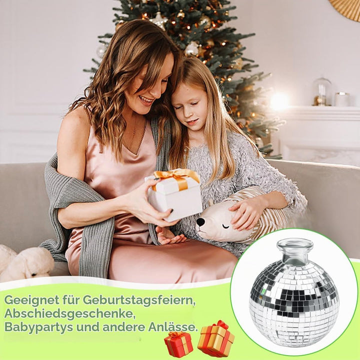 6 Stück Disco Ball Vase Deko Kugel Discokugel Blumentopf Vase Disco Kugel Pflanzentopf Discos Ball P