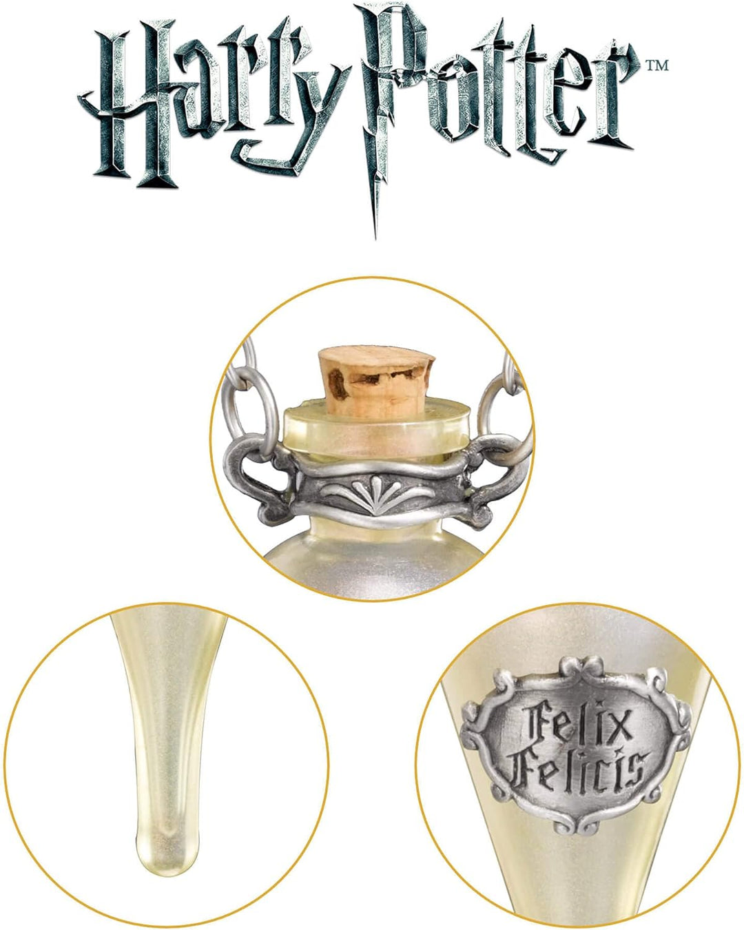 The Noble Collection Felix Felicis Pendant and Display