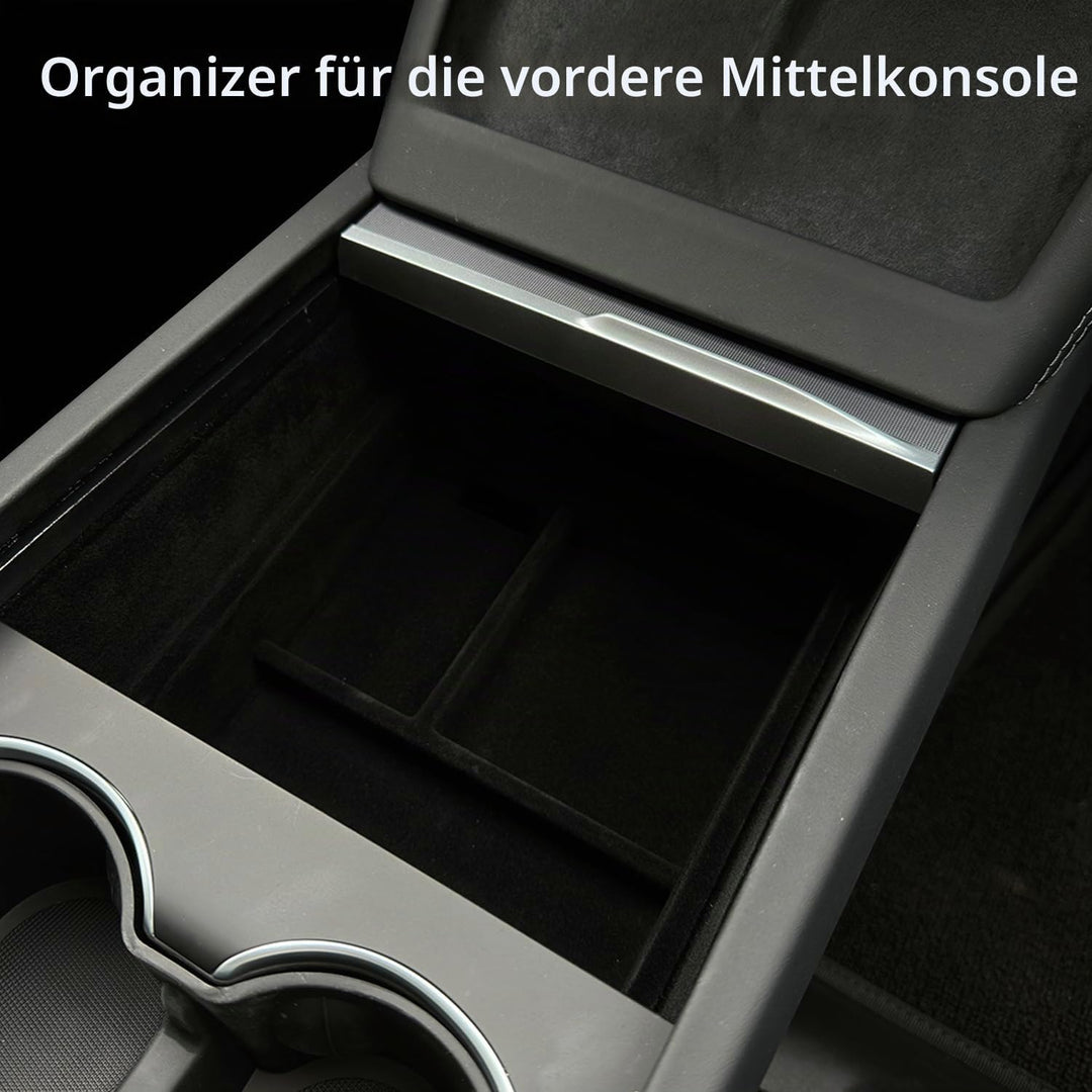 TOPABYTE Mittelkonsole Organizer für Tesla Model 3 Highland 2024 Armlehnenablage Zubehör Armlehne Au