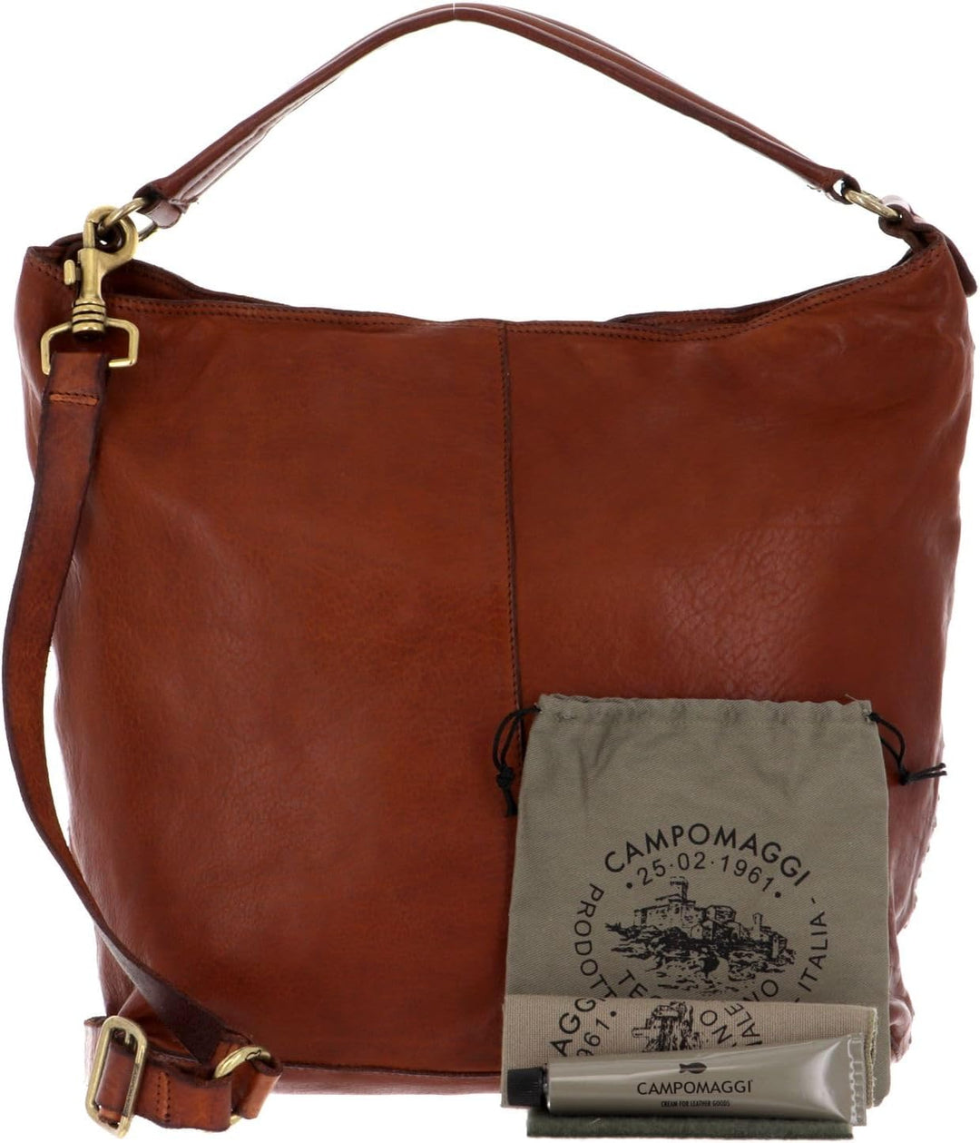 Campomaggi Schultertasche Leder 31 cm