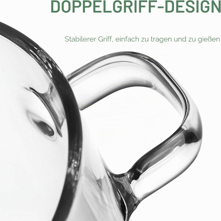 Yardwe Auflaufform Klarer Glas Topf Glaspan Hitzebest?ndige Glaskochtopf Suppentopf Für Küchenrestau