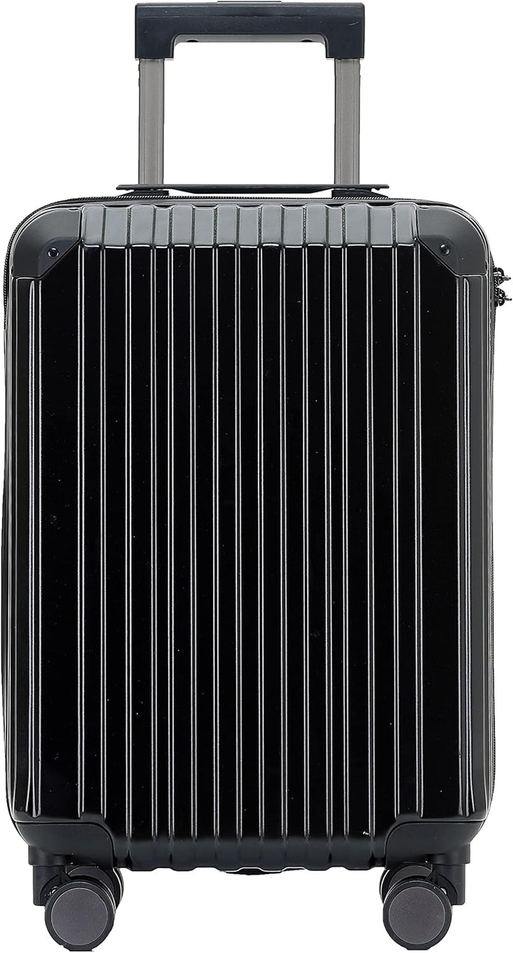 M816 TSA-Schloss Koffer Reisekoffer Trolley Hardschale Boardcase (Schwarz, Kleiner Koffer), Schwarz