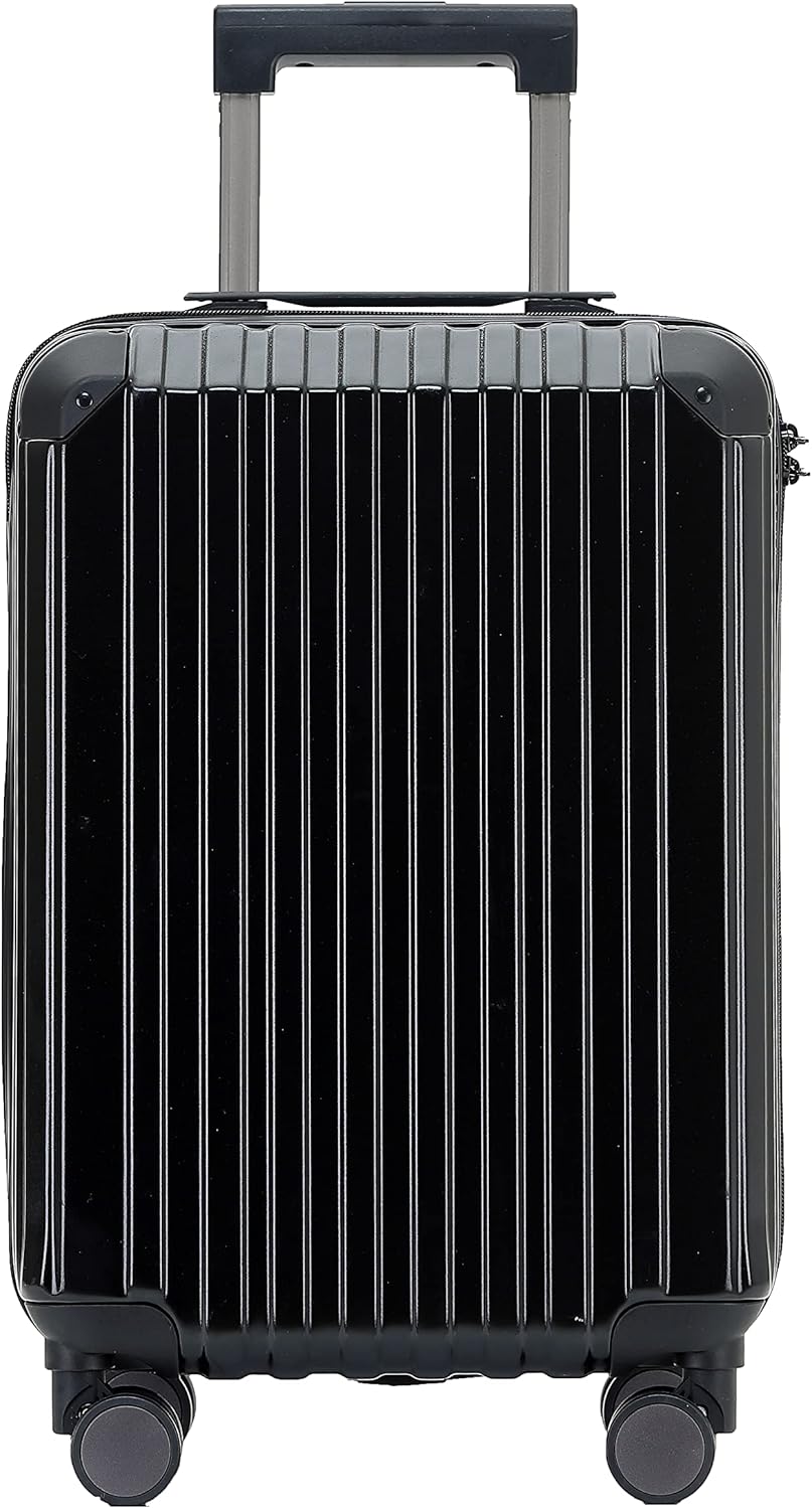 M816 TSA-Schloss Koffer Reisekoffer Trolley Kofferset Hardschale Boardcase Handgepäck (Black, Kleine