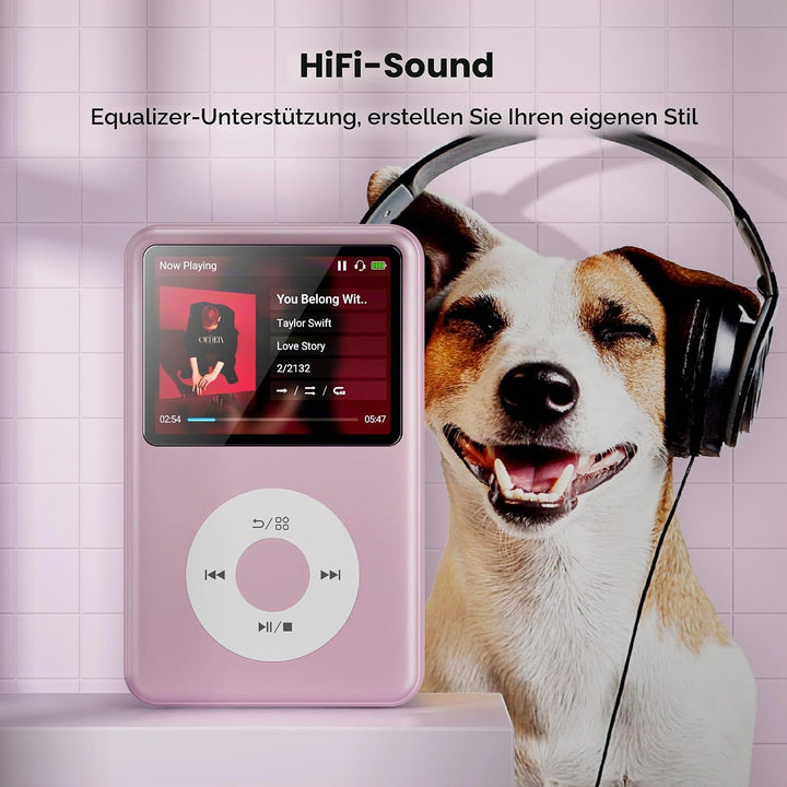 Innioasis Y1 64GB MP3 Player - Zeitlose Klasse: Touch Wheel-Steuerung, Bluetooth, Video-Player, Hörb