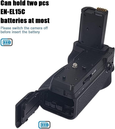 Venidice Multifunktions Batteriegriff für Nikon Z6 II Z7 II Kamera,ersetzt MB-N11 - Akkugriff optima