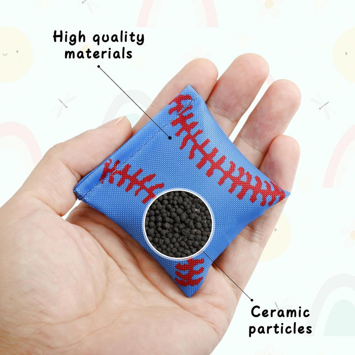 32 Stück Cornhole Säckchen, 6 x 6 cm Bean Bags Wurfspiel, Nylon Sitzsäcke Werfen für Cornhole Spiel,