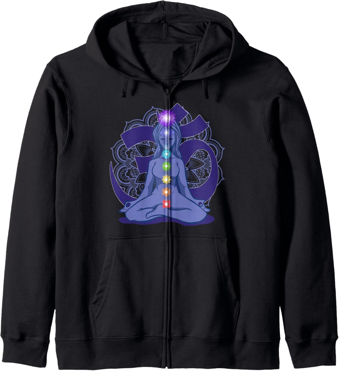 Yoga Meditation Spirituell Körper Energie Zentren Chakra Kapuzenjacke