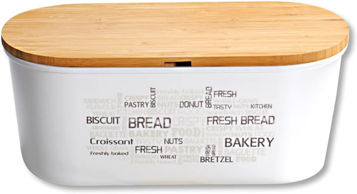 Kesper | Brotbox mit Bambus-Schneidebrett – Material: Kunststoff (PET), Bambus - FSC®-zertifiziert,