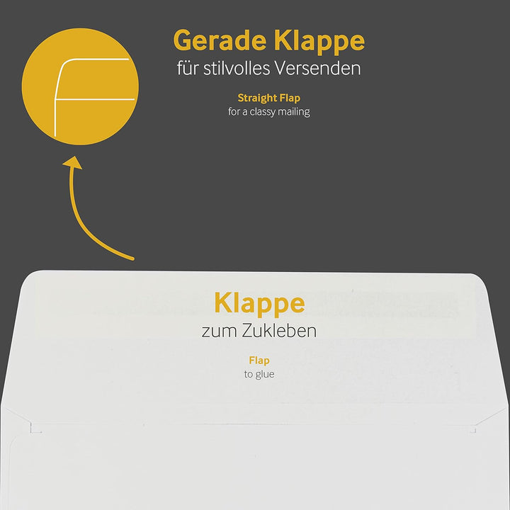 Blanke 250x Versandtaschen, Format B4, 250 x 353 mm, Weiss, Umschläge, Haftklebung mit Abziehstreife
