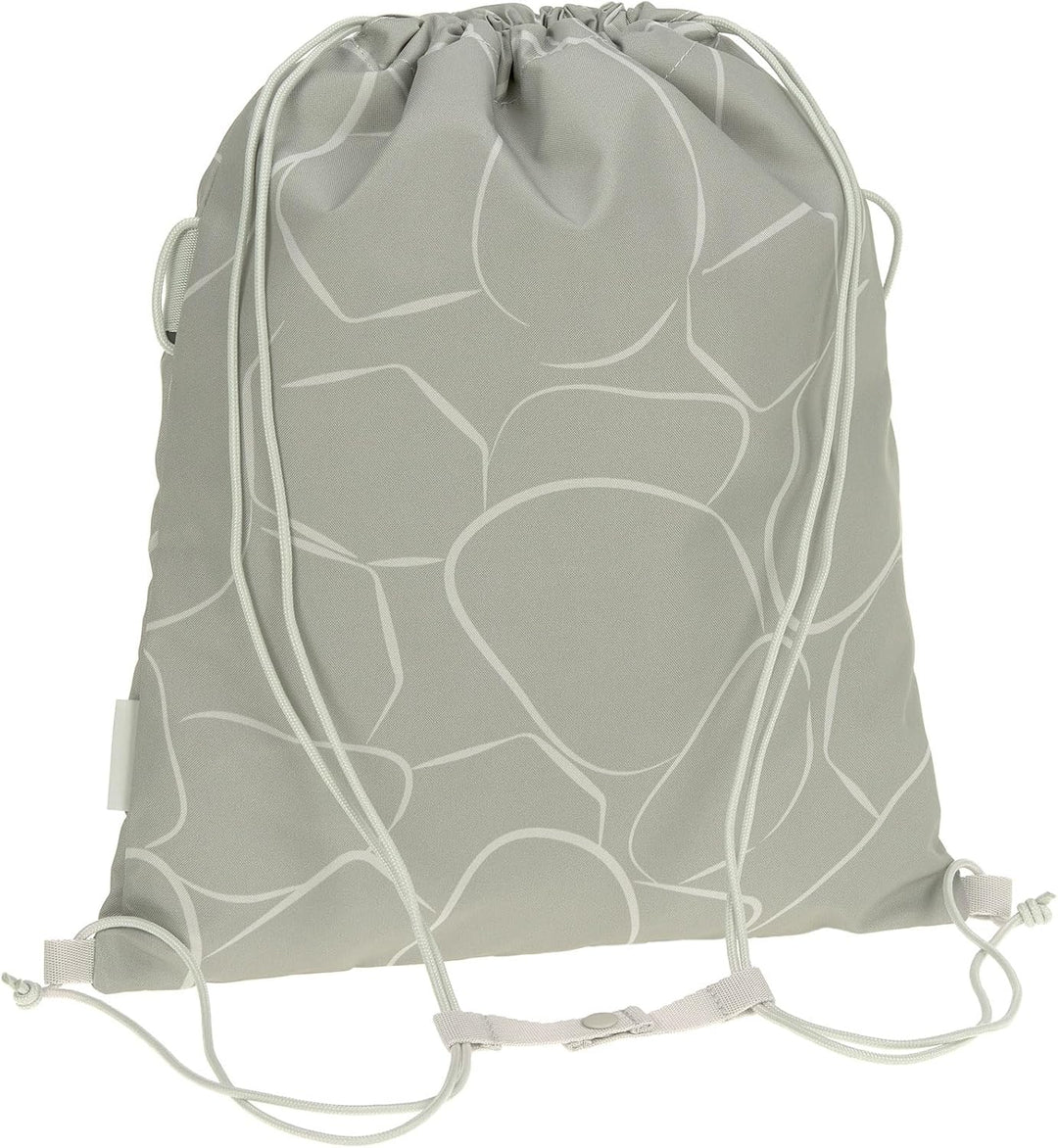 BOLD Lässig Kinder Turnbeutel Sportbeutel mit Rucksackfunktion/School String Bag Bold Curve sage Grü