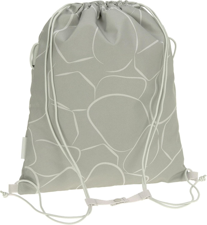 BOLD Lässig Kinder Turnbeutel Sportbeutel mit Rucksackfunktion/School String Bag Bold Curve sage Grü