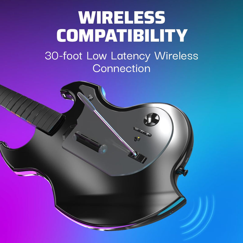 PDP RIFFMASTER Wireless Guitar Controller for PlayStation 5 and PlayStation 4, PS5/PS4, Rock Band 4,