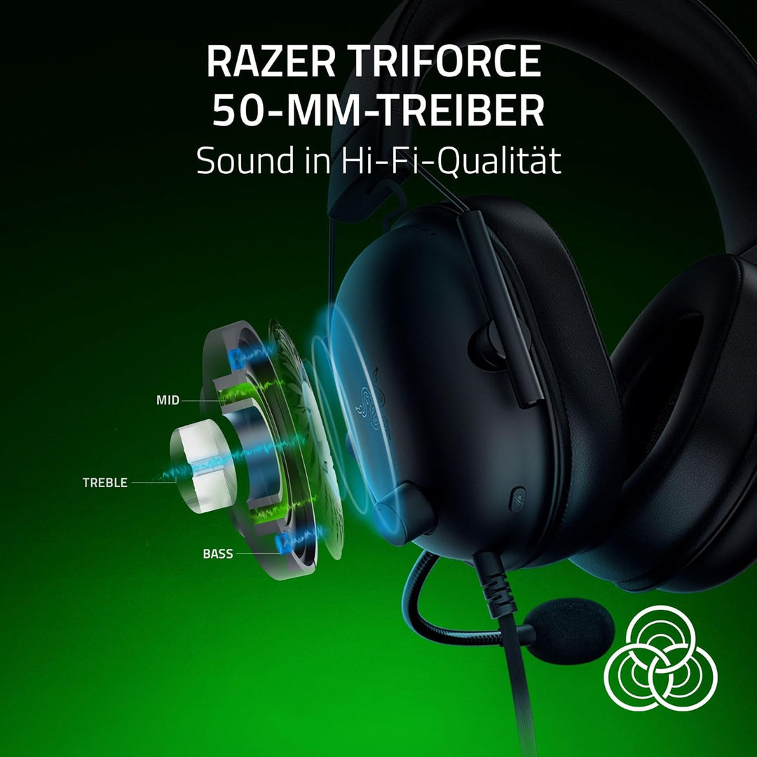 Razer BlackShark V2 X (Xbox) - Kabelgebundenes E-Sport Headset für Konsole Xbox S-X (250g, Kardioide