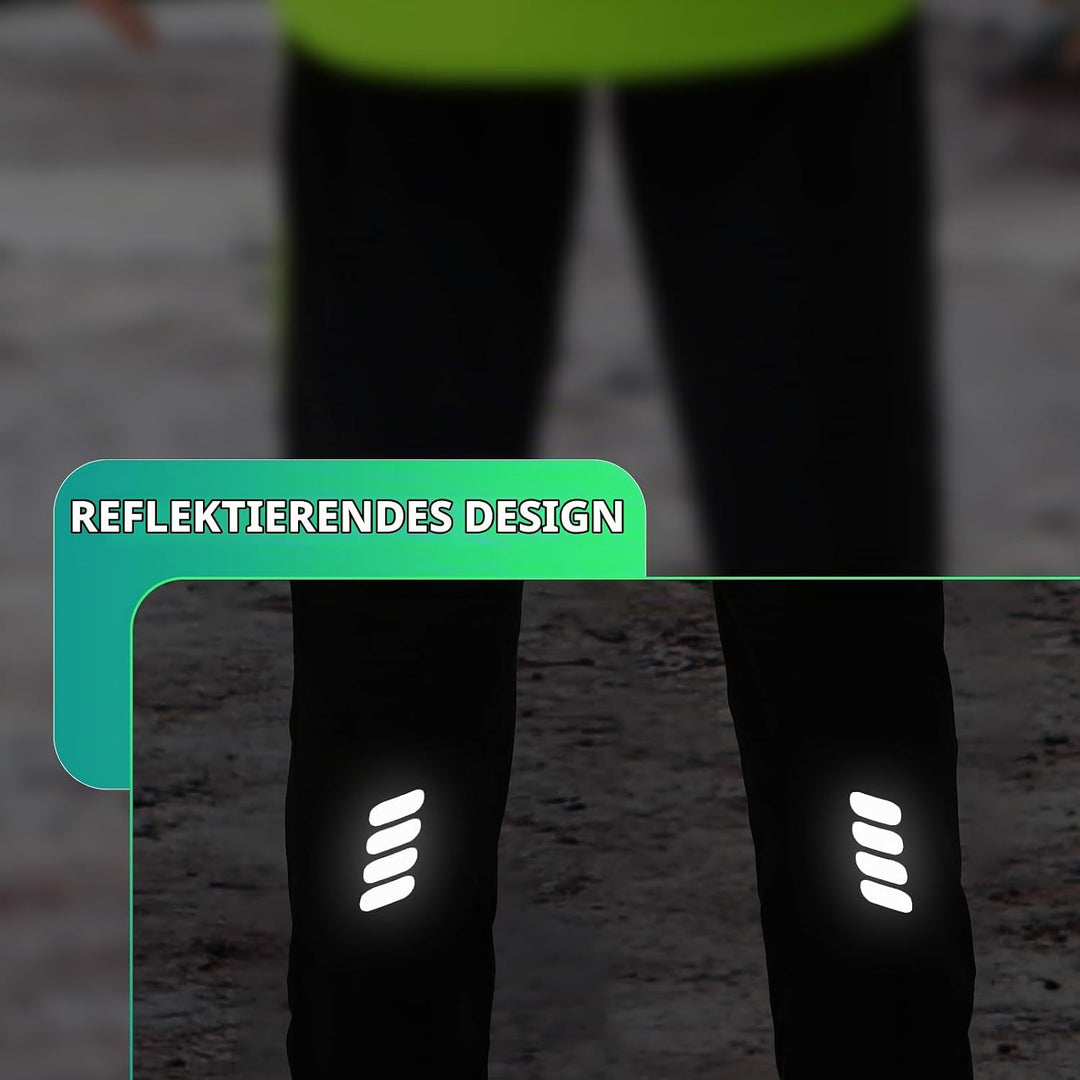 ROCKBROS Fahrrad Jacke/Hose Winter Thermo Fahrradbekleidung Hohe Sichtbarkeit &amp; Winddicht Softshellj