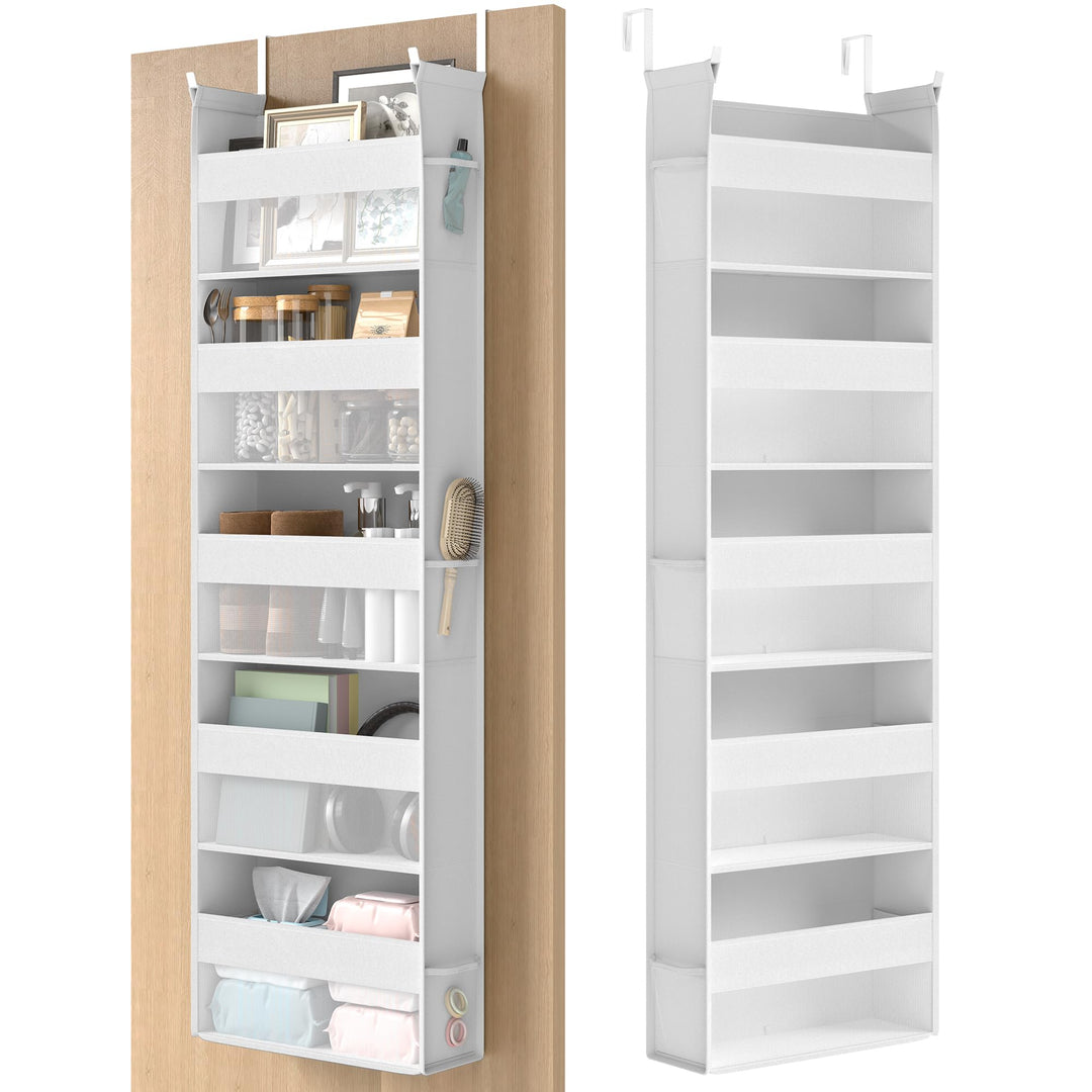 SONGMICS Hängeorganizer, Hängeregal, Tür-Organizer, Hängeaufbewahrung, Türregal Stoff, transparentes