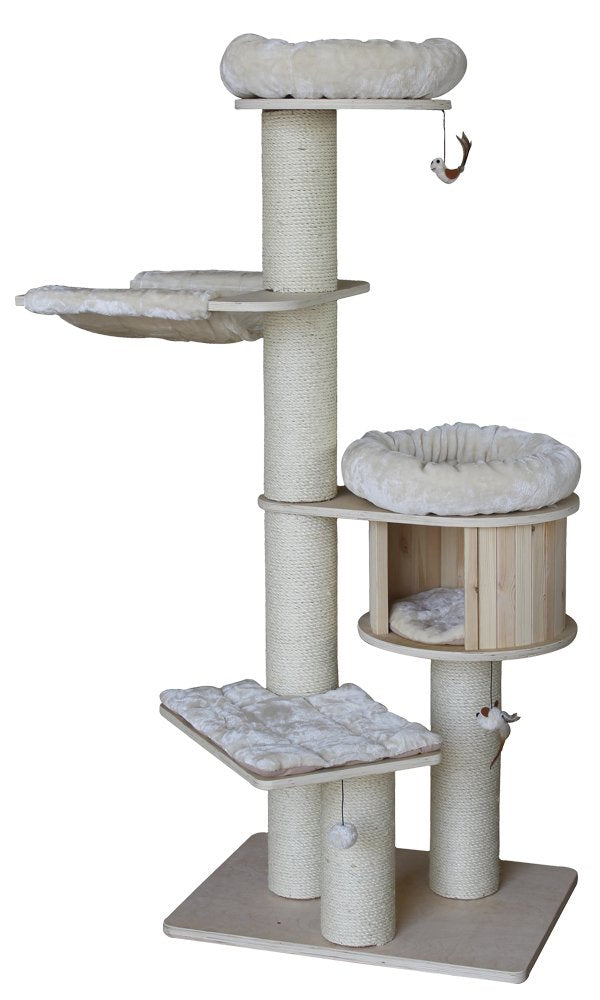 Nobby Kratzbaum ODUN, beige, 76 x 56 x 176 cm, 1 Stück