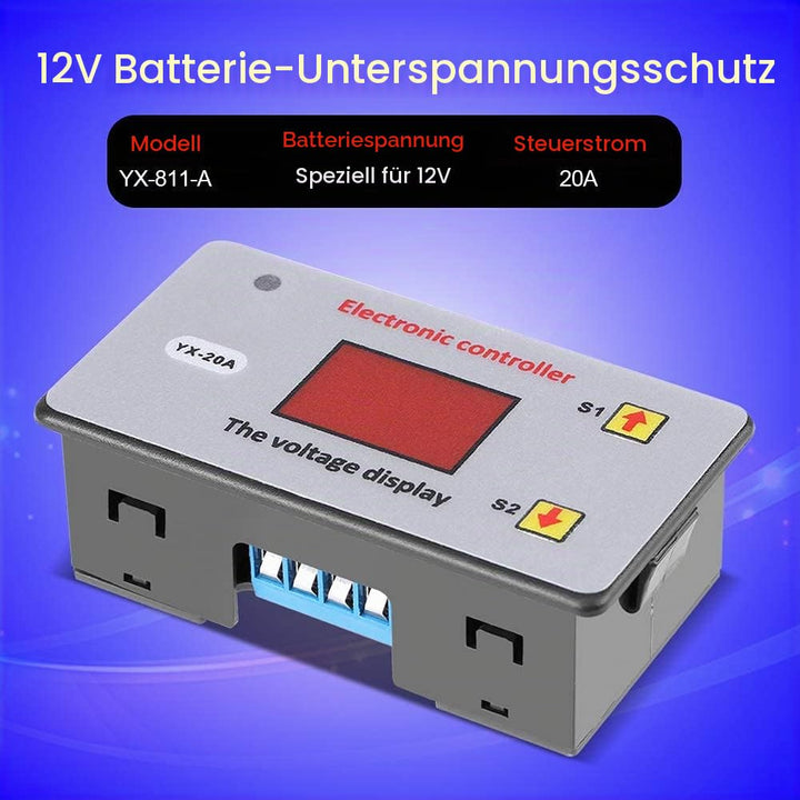 Batteriewächter 12V, Niederspannungsschutz Controller Batterie Tiefentladeschutz Batterie Entladesch