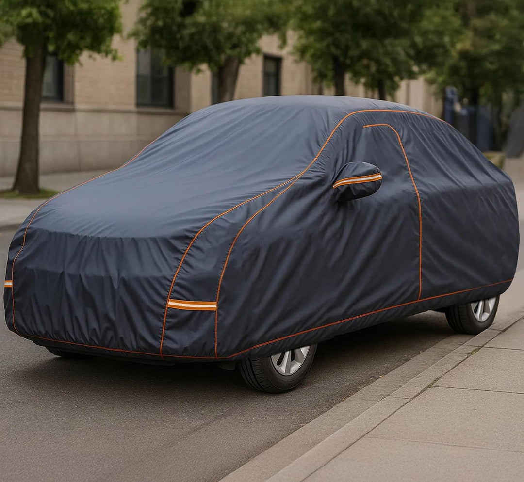 Auto Accessori Lupex - wasserdichte Autoabdeckung, wetterfest, Grösse L für Limousinen bis zu 480 cm