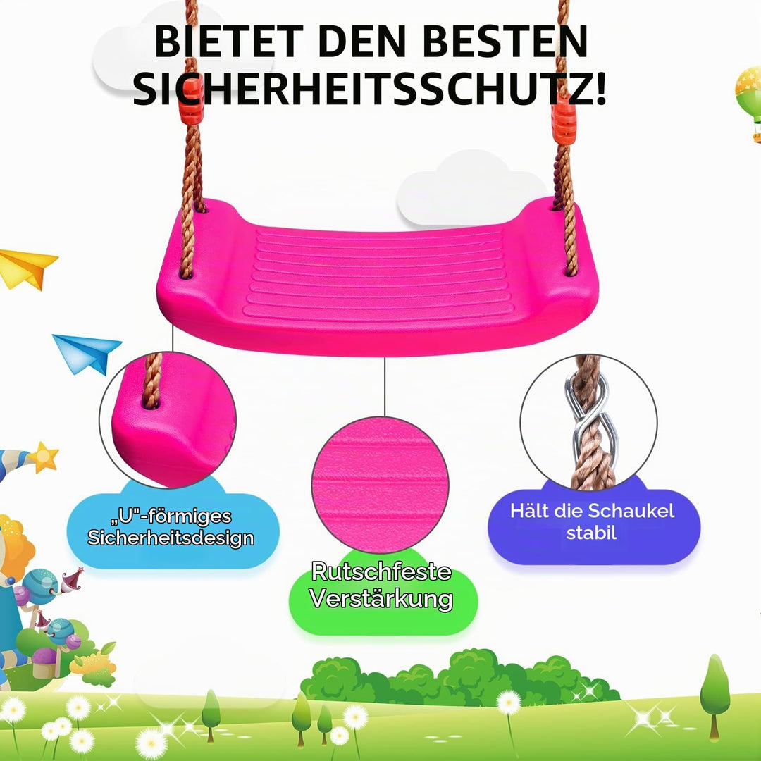 Schaukel Garten Kinderschaukel Schaukelsitz Schaukelbrett Brettschaukel für Kinder zum Schaukeln Out