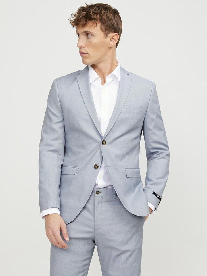 JACK & JONES Male Einreihiger Blazer JPRSOLARIS Super Slim Fit Blazer 54 Cashmere Blue/Fit:super Sli