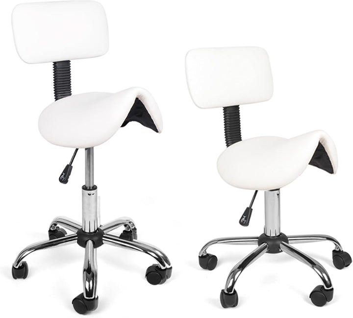 Mingone Sattelhocker Ergonomisch 2 Stück Arbeitshocker Höhenverstellbar 360° Drehbar Sattelstuhl Bür