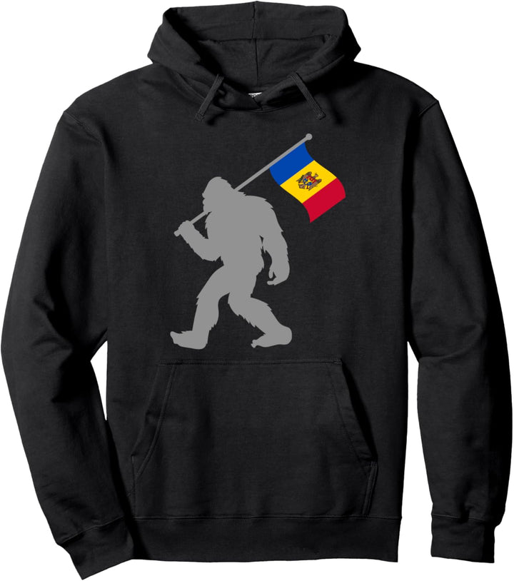 Moldova oder Moldawische Fahne auf Moldau Flagge Pullover Hoodie
