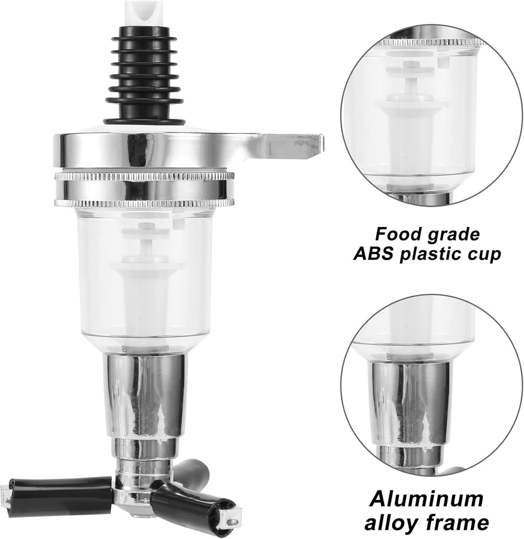 2 StüCke 45Ml/ 1.5Oz Bar Butler Wand DüSe Shot Dispenser für Drehbaren Liquor Flaschen Halter